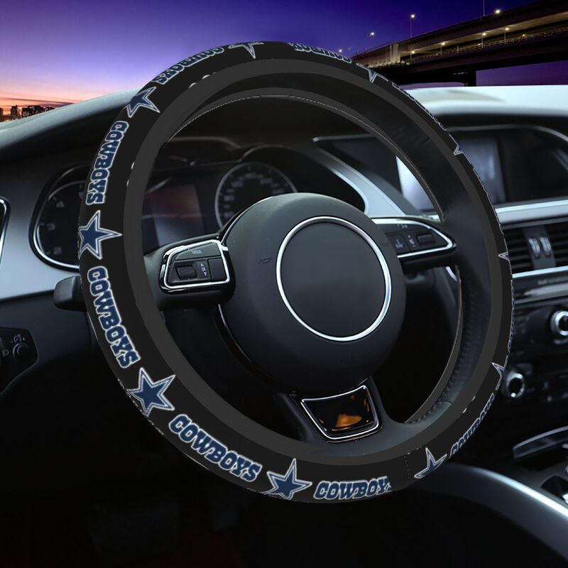 Dallas Cowboys 3 Printed car protective cover elastic steering wheel cover