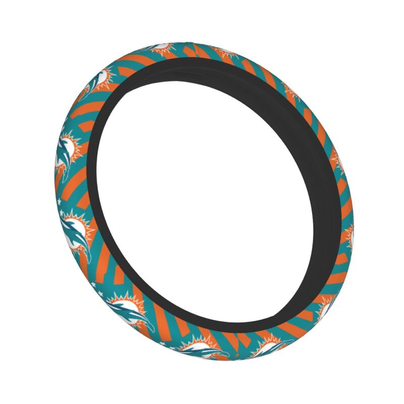 Miami Dolphins 1 Printed breathable elastic steering wheel cover