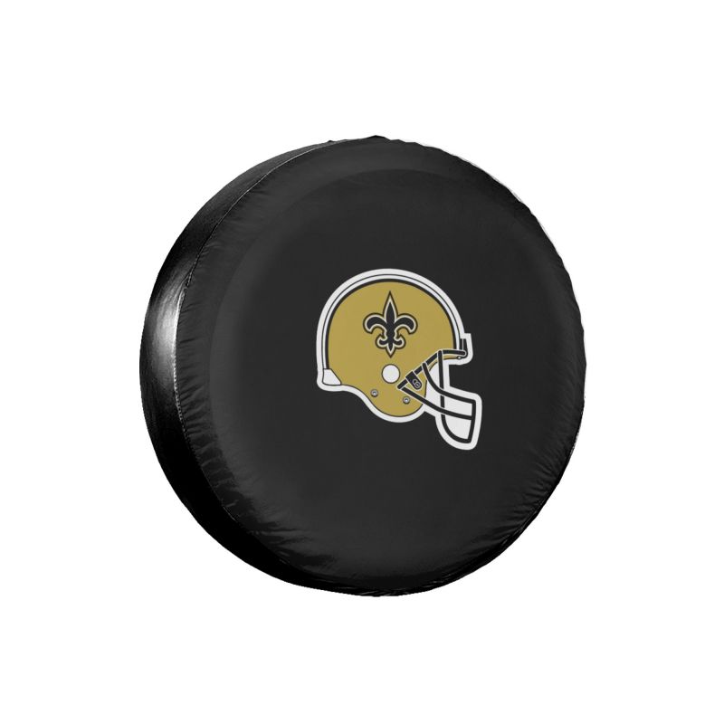 New Orleans Saints 2 Car tire protective cover waterproof and dustproof tire cover
