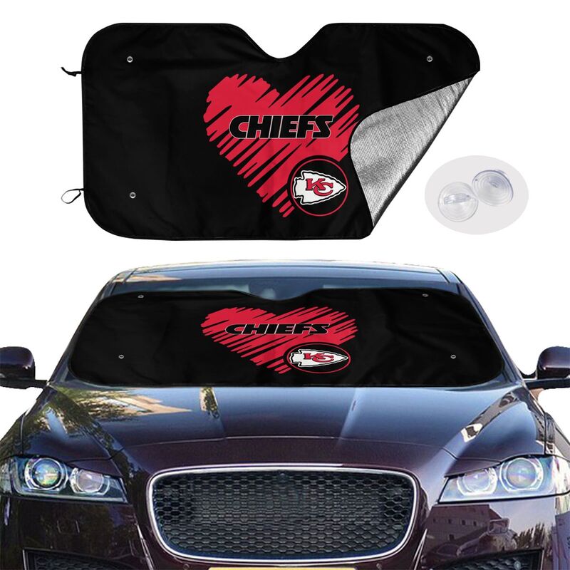 Kansas City Chiefs Printing is suitable car front windshield sunshades Car windshield sunshades