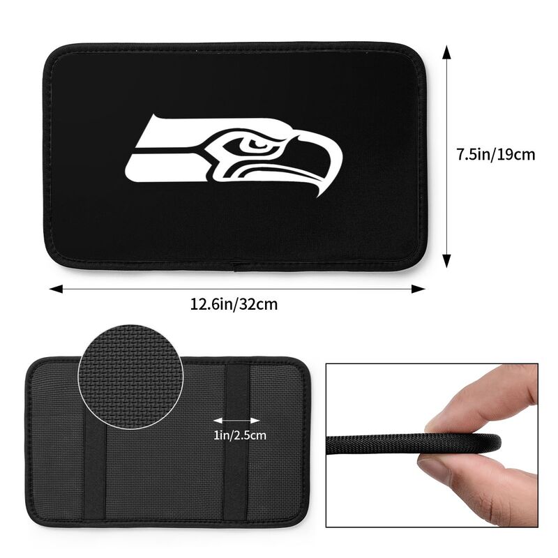 Car armrest box pad Seattle Seahawks Printed center armrest box pad protective pad