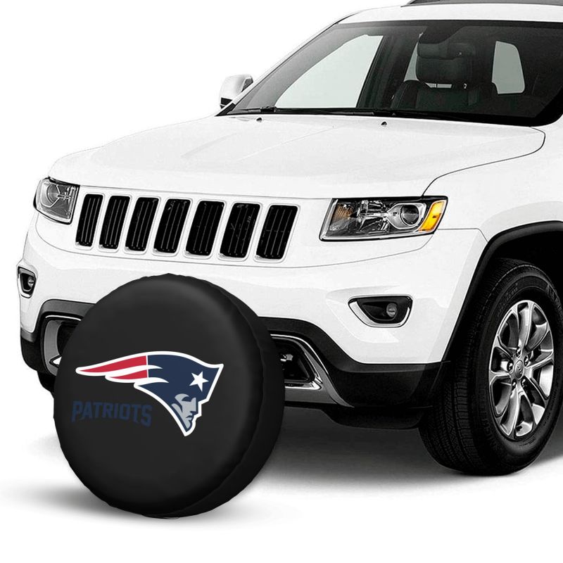 New England Patriots 2 Car tire protective cover waterproof and dustproof tire cover