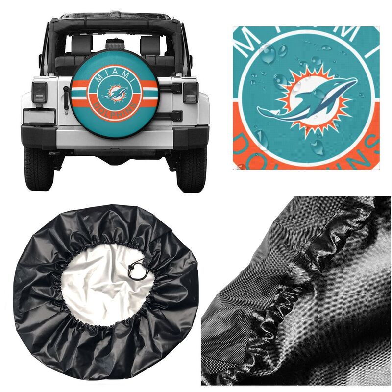 Miami Dolphins Print tire protection cover car sun protection tire protection cover