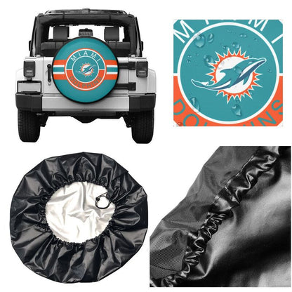 Miami Dolphins Print tire protection cover car sun protection tire protection cover
