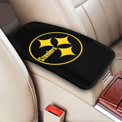 Car armrest box pad Pittsburgh Steelers 6 Printed central armrest box cushion protective pad