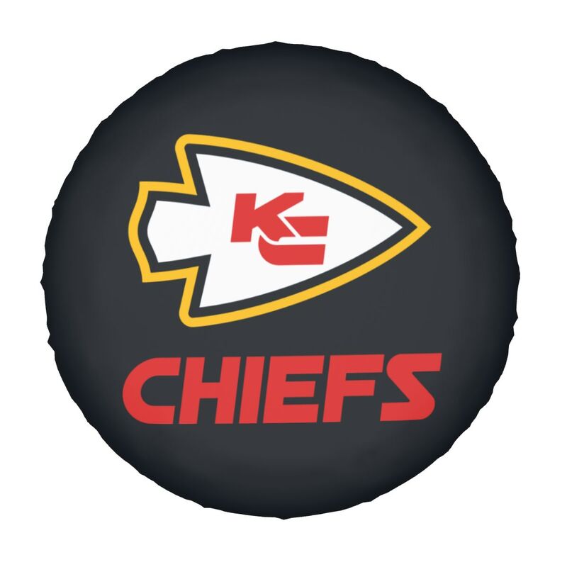 Kansas City Chiefs 2 Print tire protection covers car sunscreen tire protection covers