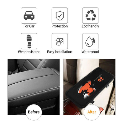 Car armrest box pad Cincinnati Bengals 2 Printed center armrest box pad protective pad
