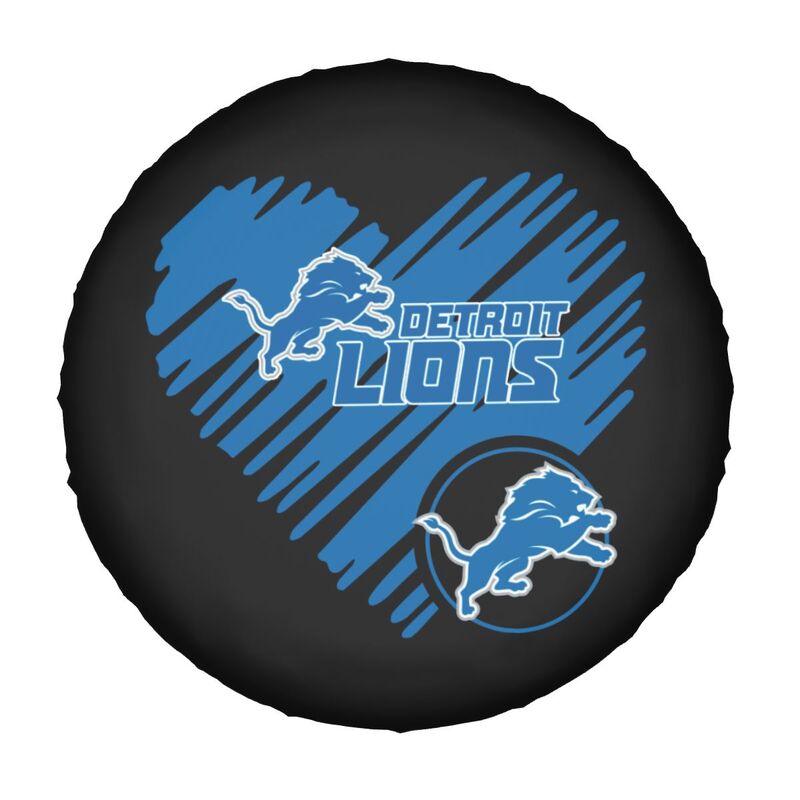 Detroit Lions Printed car spare tire dust protection cover tire protection cover