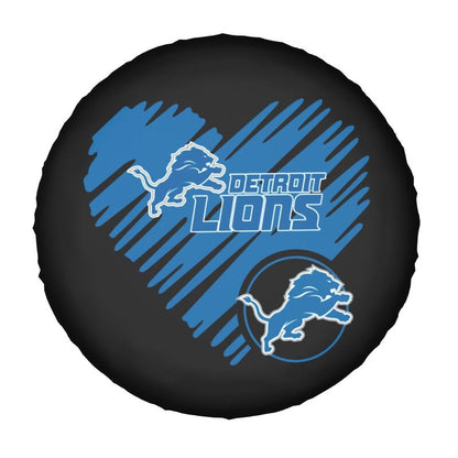 Detroit Lions Printed car spare tire dust protection cover tire protection cover