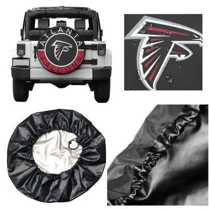 Atlanta Falcons Printed tire protection cover car spare tire dust protection covers