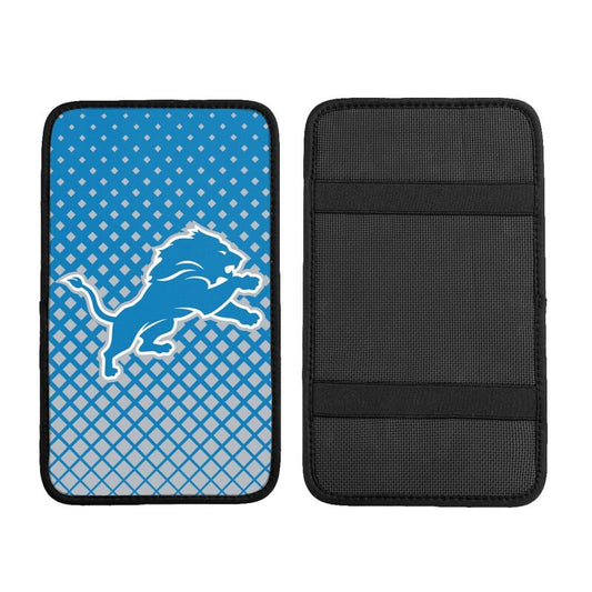Detroit Lions Car handrail box cushion Personalized printed car armrest cover