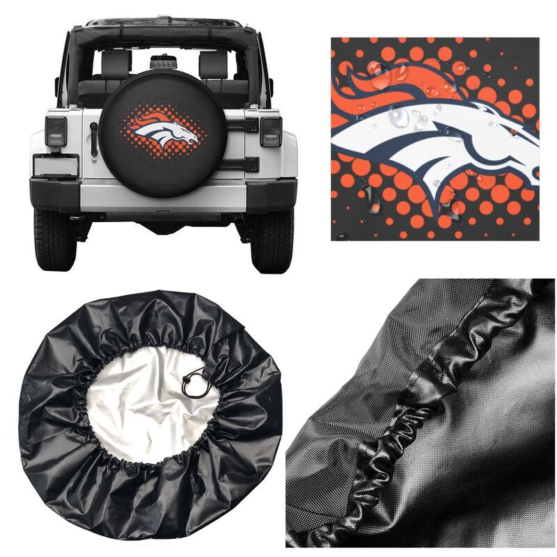 Denver Broncos Printing tire protection cover car sun protection tire protection cover