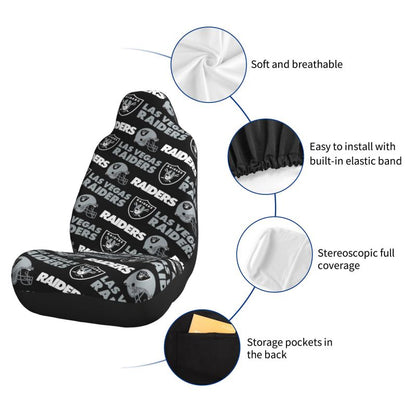 Las Vegas Raiders  Printed seat dust protection cover car seat protective cover