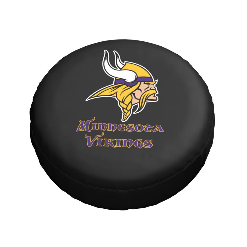 Minnesota Vikings Car tire protection cover spare tire waterproof and dustproof cover