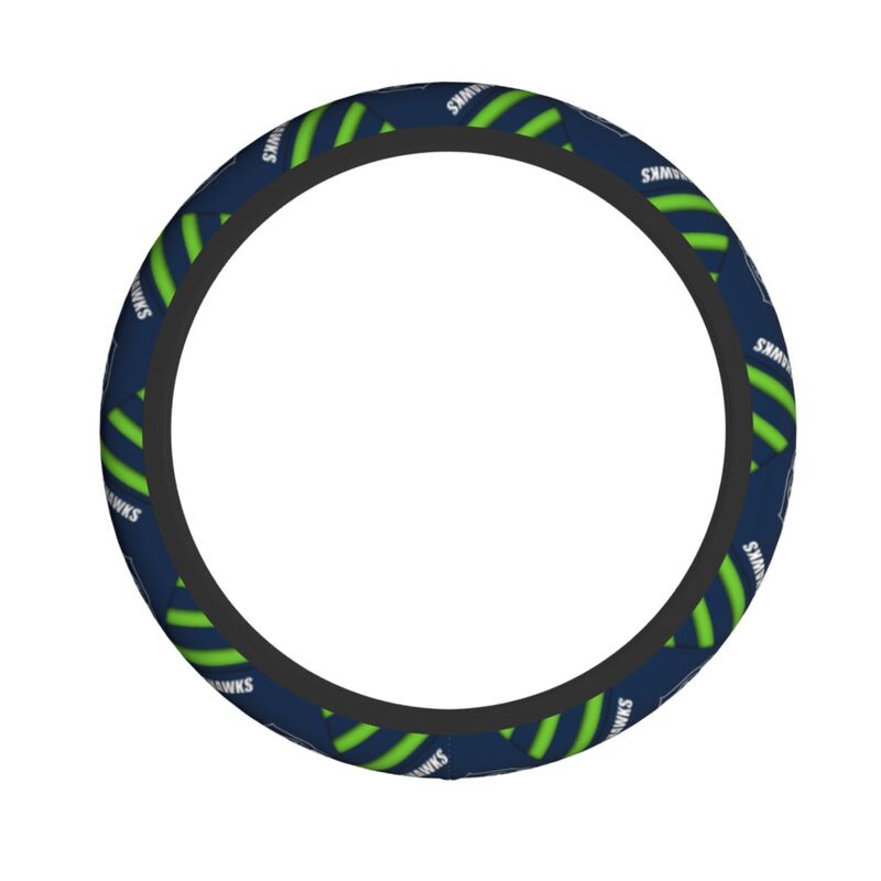 Seattle Seahawks Printed car anti-skid cover elastic steering wheel cover