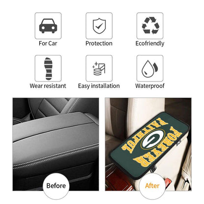 Green Bay Packers Print car armrest box cover armrest protective cover