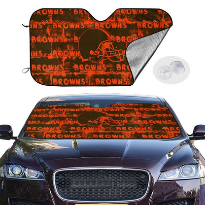 Cleveland Browns Printed front windshield sunshade car windshield sunshade (multi size)