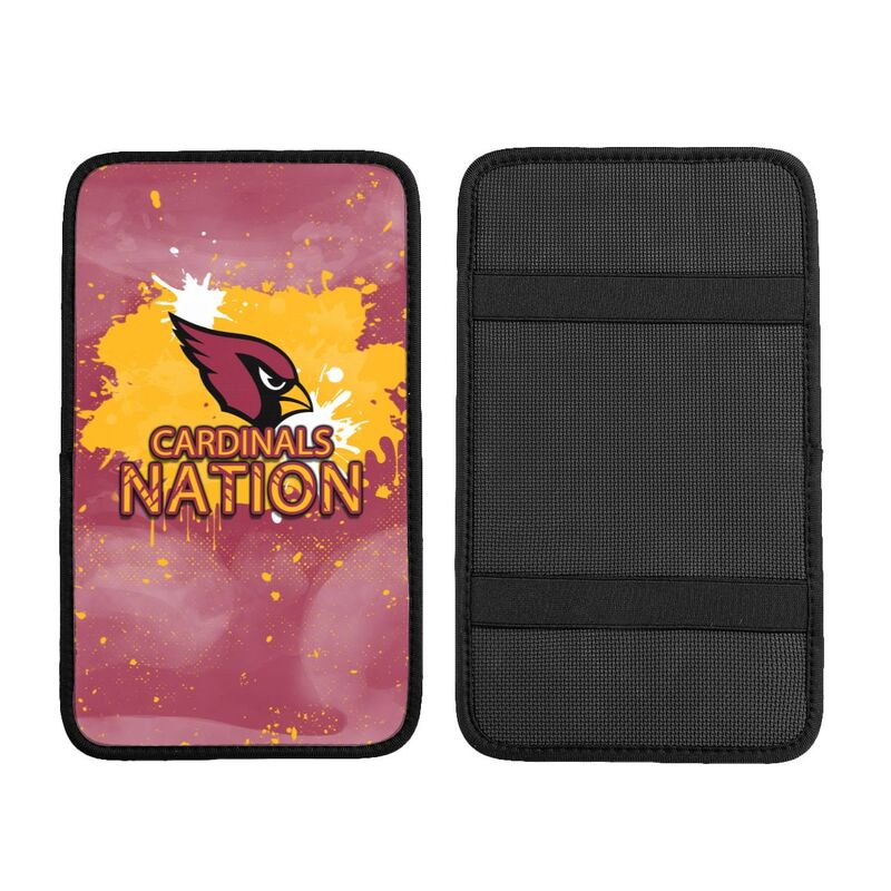 Arizona Cardinals print car center console armrest pad Car armrest box protective cover