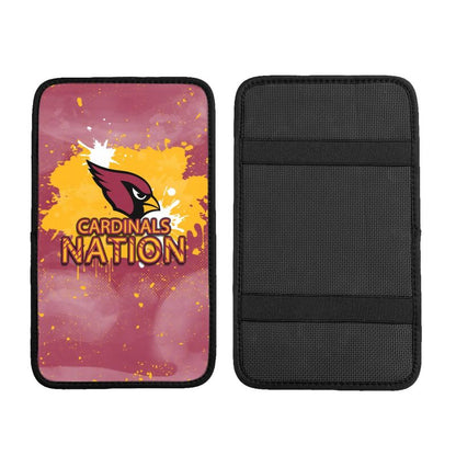 Arizona Cardinals print car center console armrest pad Car armrest box protective cover
