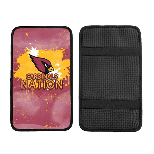 Arizona Cardinals print car center console armrest pad Car armrest box protective cover