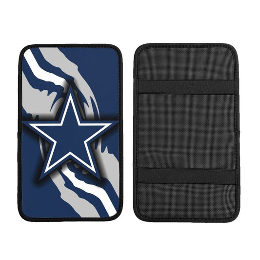 Car armrest box pad Dallas Cowboys7 Printed central armrest box pad anti slip pad