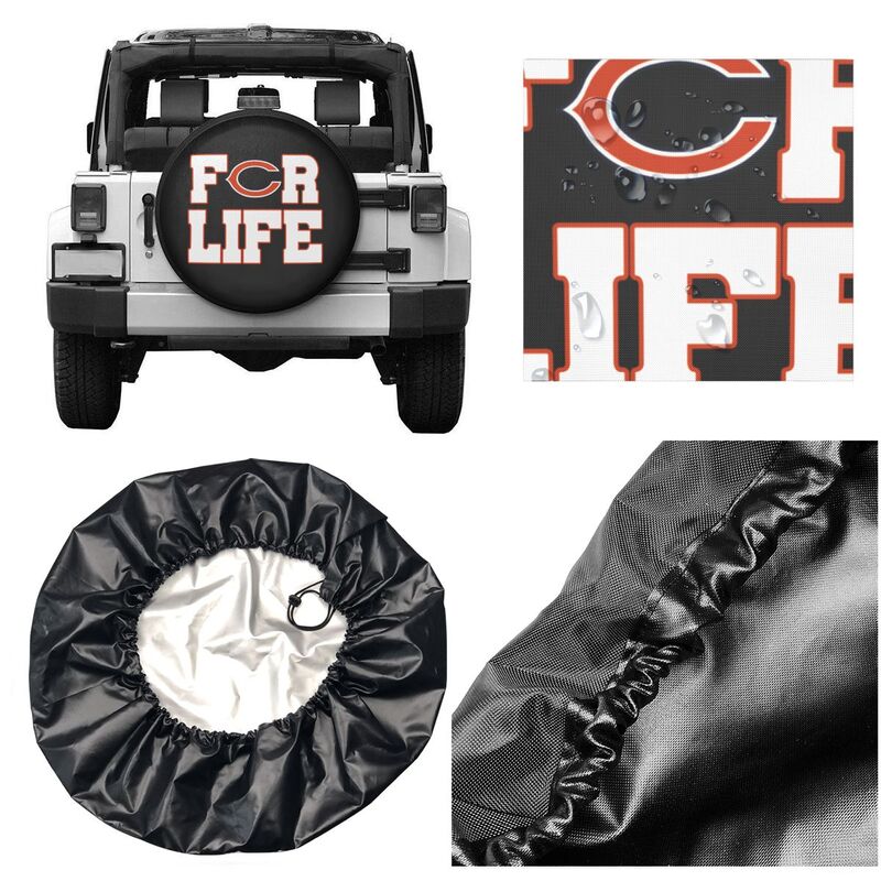 Chicago Bears Printing tire protection cover car spare tire dust protection cover