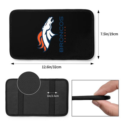 Car armrest box pad  Denver Broncos 1 Printed center armrest box pad protective pad
