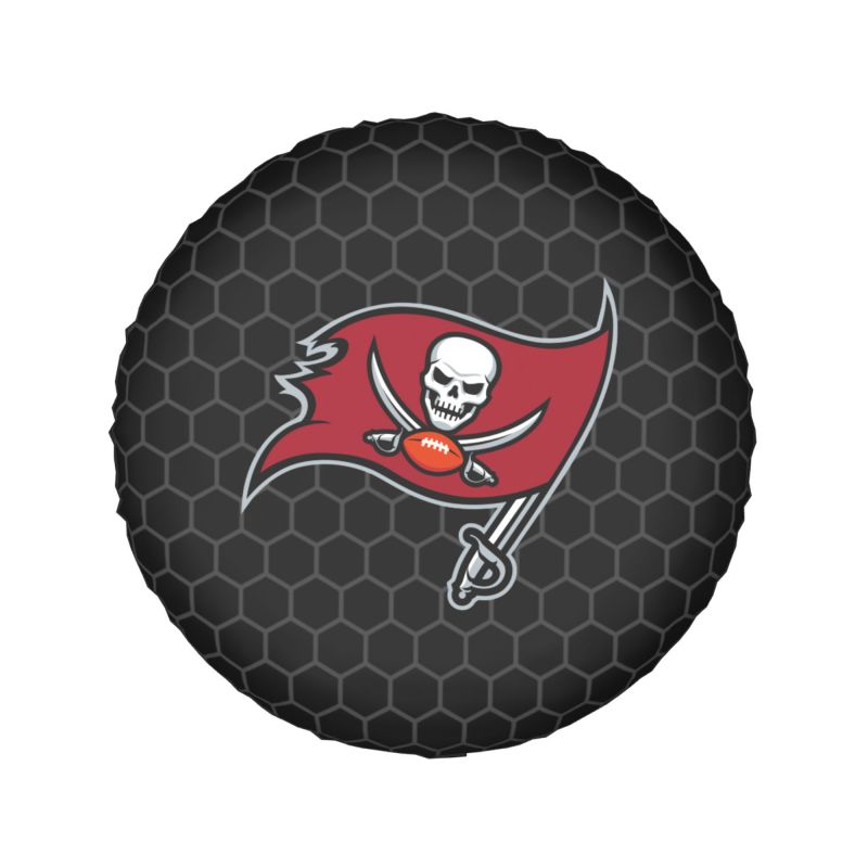 Tampa Bay Buccaneers Grid printed car tire cover dustproof and waterproof tire cover