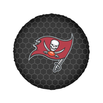 Tampa Bay Buccaneers Grid printed car tire cover dustproof and waterproof tire cover