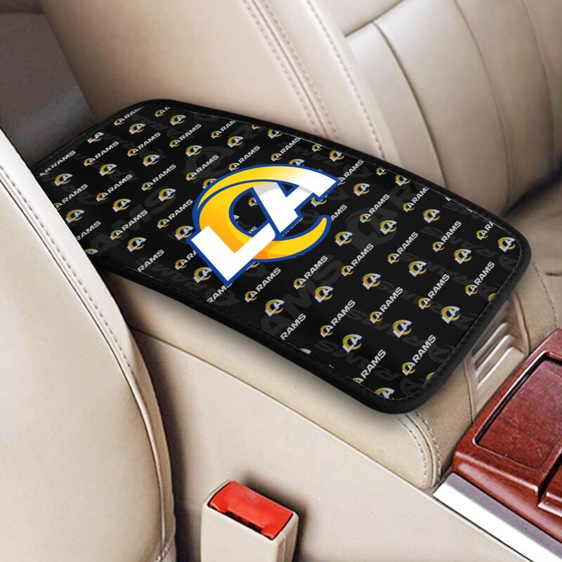 Los Angeles Rams printed Car handrail cushion Personalized car armrest cover