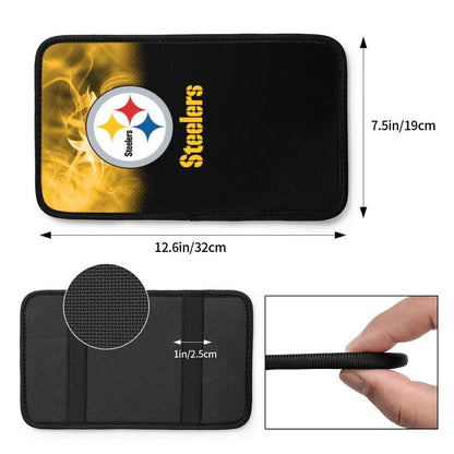 Car armrest box pad Pittsburgh Steelers 9 Printed central armrest box cushion protective pad