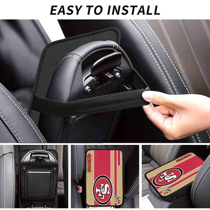 Car armrest box pad San Francisco 49ers 1 Printed center armrest box pad protective pad