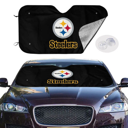 Pittsburgh Steelers 2 Printed multi size front windshield sunshade car windshield sunshade