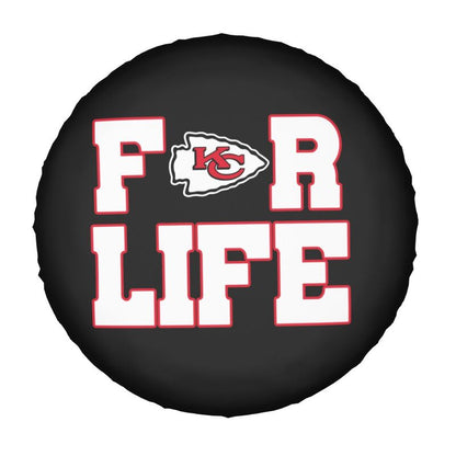 Kansas City Chiefs Printing tire protection cover car spare tire dust protection cover