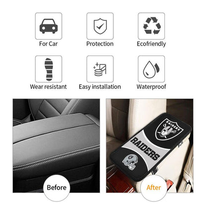 Las Vegas Raiders 1 Print car armrest box cushion armrest protective cover