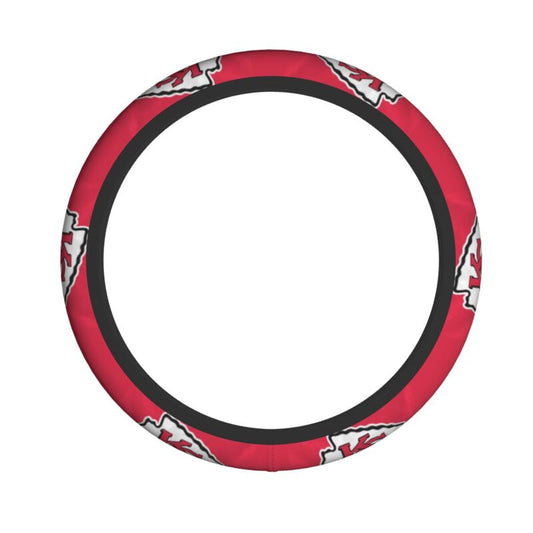 Kansas City Chiefs 3 Printed breathable elastic steering wheel anti slip cover