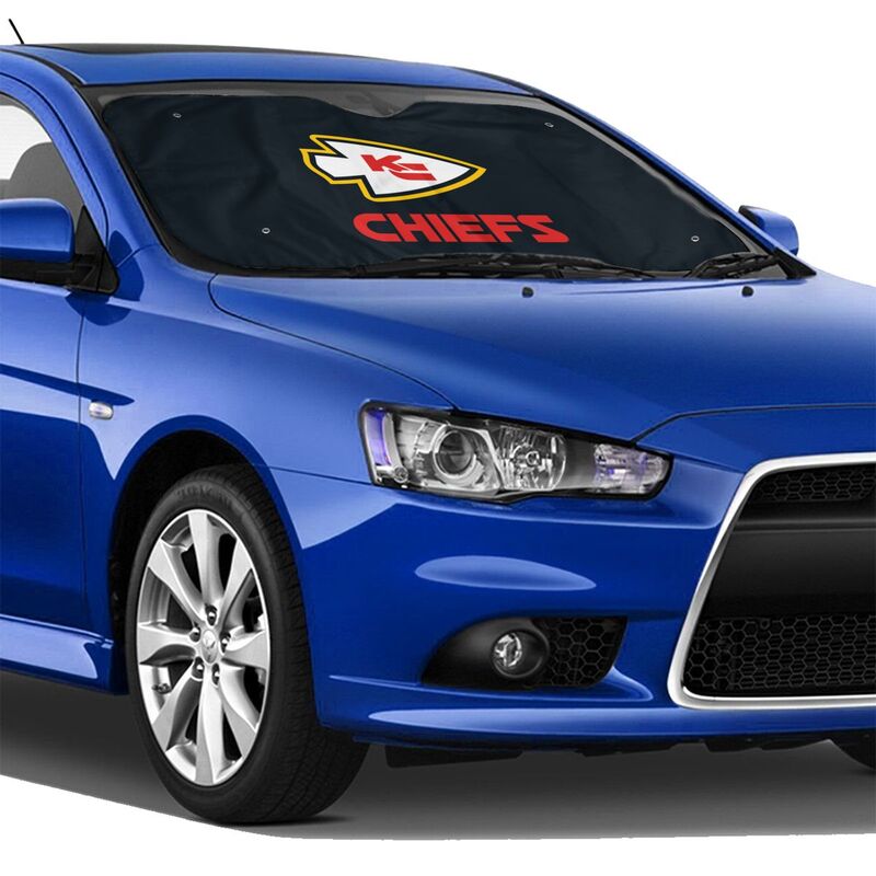 Kansas City Chiefs 2 Print suitable for front Car windshield sunshades Car windshield sunshades