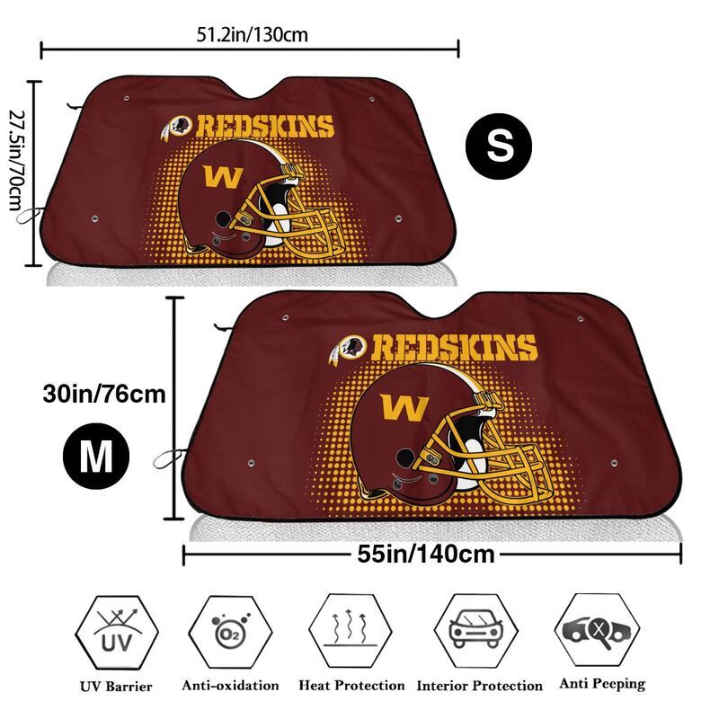 Washington Redskins Printing car front windshield sunshade car windshield sunshade multi size