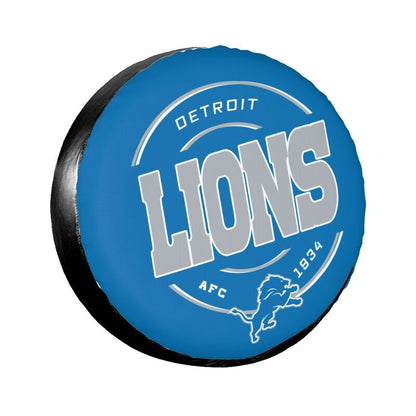 Detroit Lions Printing car tire protection cover car spare tire dust protection cover