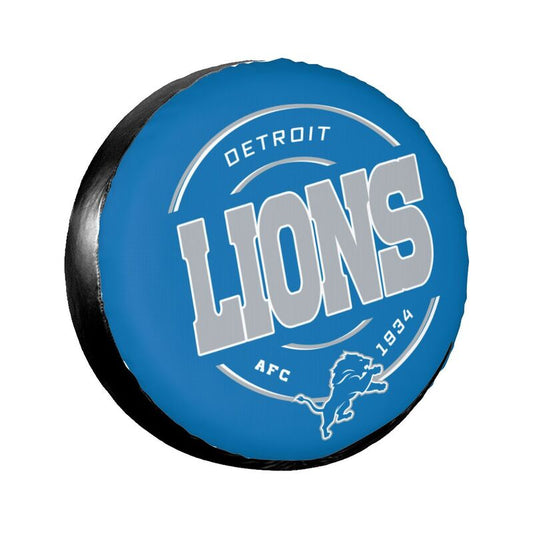 Detroit Lions Printing car tire protection cover car spare tire dust protection cover