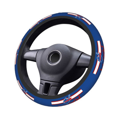 Buffalo Bills 4 Printed breathable anti slip cover elastic steering wheel cover