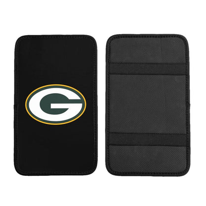 Car armrest box pad Green Bay Packers 3 Printed center armrest box pad protective pad