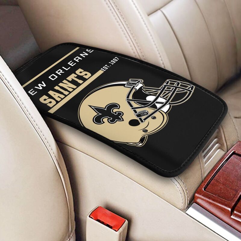 New Orleans Saints Print car armrest box cushion armrest protective cover