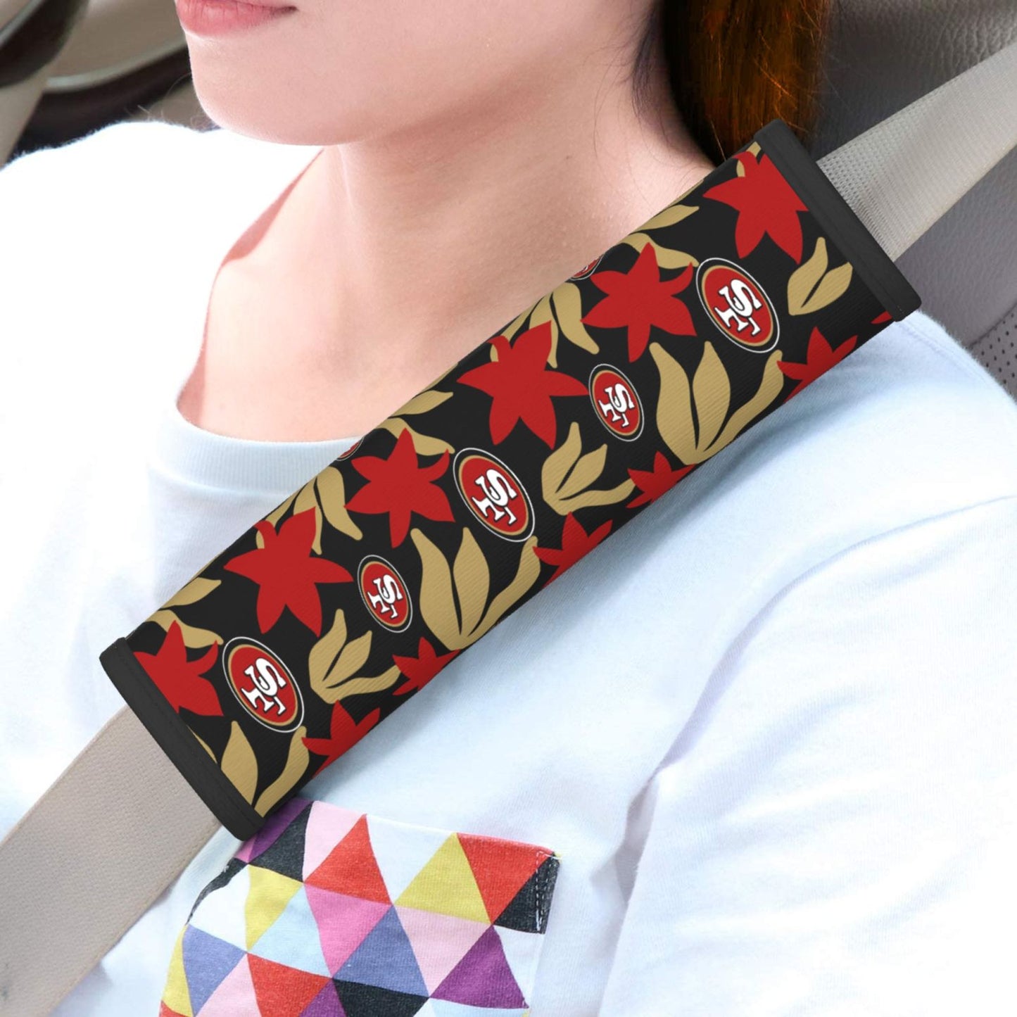San Francisco 49ers Car seat belt shoulder strap adult seat belt protective cover