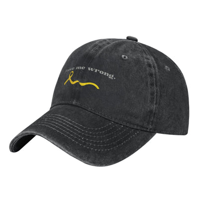 Prove Me Wrong Yellow Ribbon Quote Printed unisex baseball cap outdoor hats adjustable cap trucker gift hat