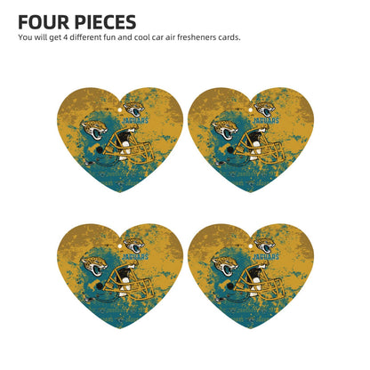 4-pcs Jacksonville Jaguars Car Air Fresheners Cards Set car aromatherapy tablets