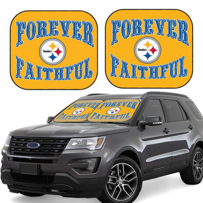 Pittsburgh Steelers Car front windshield sunshade UV resistant sunshade foldable