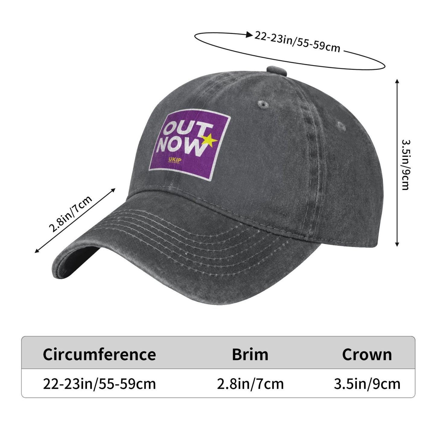 Leave The EU Now Sticker Printed unisex baseball cap adjustable cap outdoor sun hats trucker hat