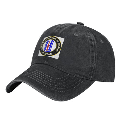 US Army 197th Infantry Brigade Veteran Printed unisex baseball cap outdoor hats adjustable cap trucker gift hat