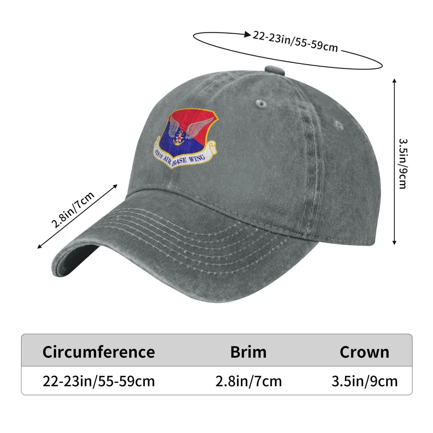 628th Air Base Wing-Emblem Printing unisex baseball cap adjustable cap veteran gift
